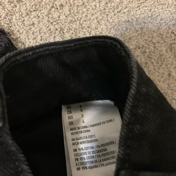 black jean ripped mini skirt 🤍 - Picture 5 of 5